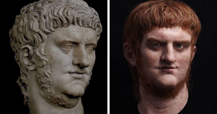 Un artiste italien recrée des empereurs romains célèbres à travers ses sculptures réalistes